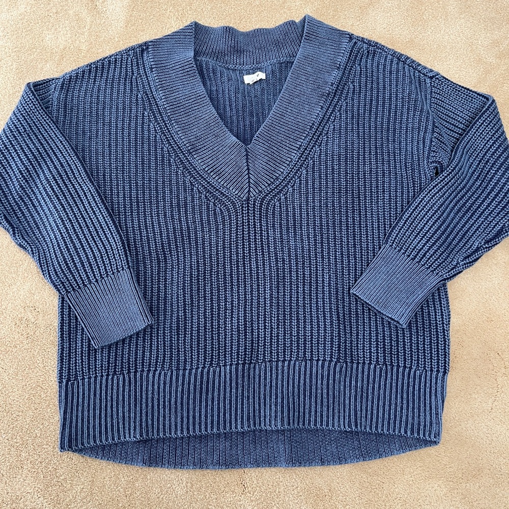 Aerie Cotton Ribbed Sweater
